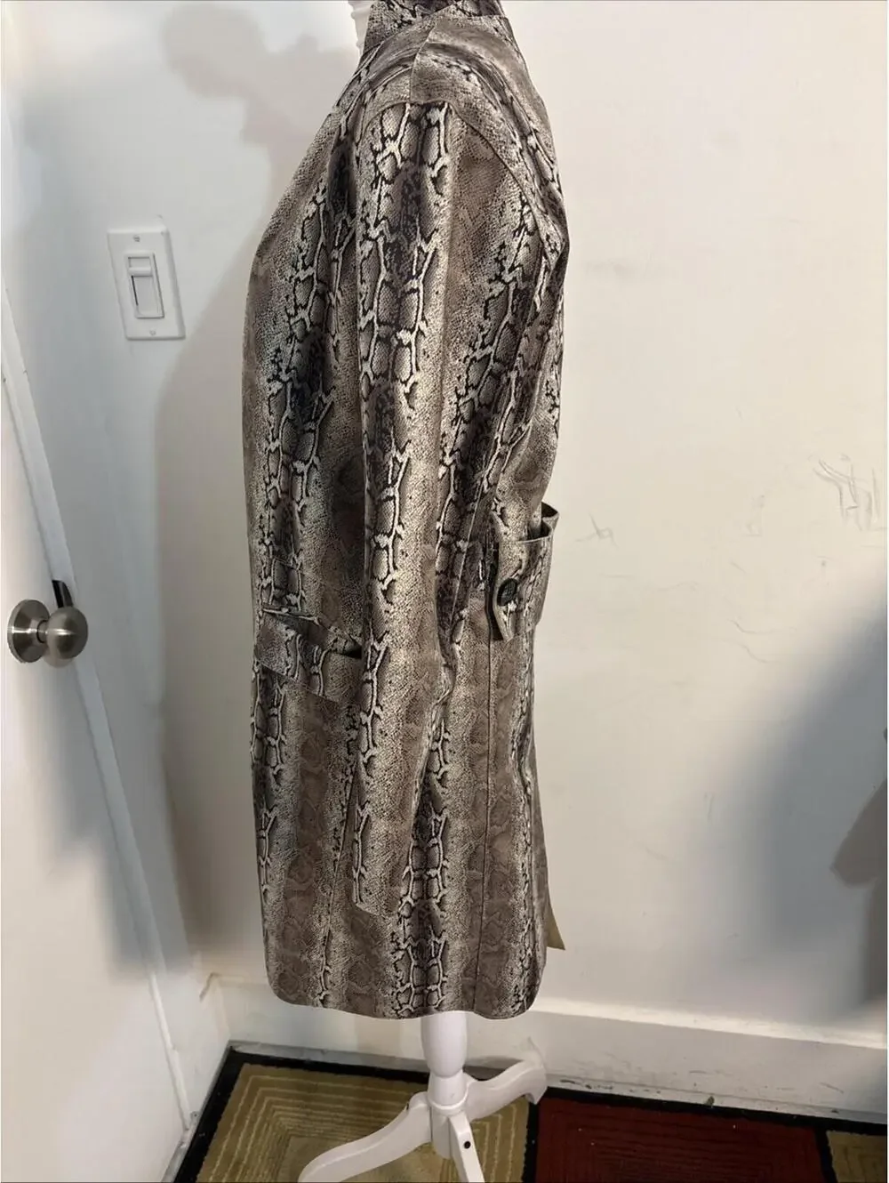 BlankNYC Snake Charmer Faux Suede‎ Jacket Coat Womens Size XS Brown Tan